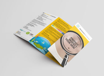 Mockup of ISF Melanoma Leaflet